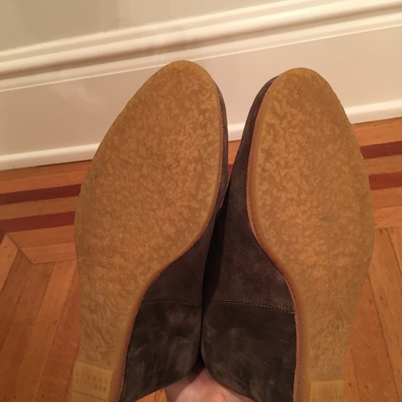 Stuart Weitzman Taupe Suede Wedge Bootie - Picture 5 of 7